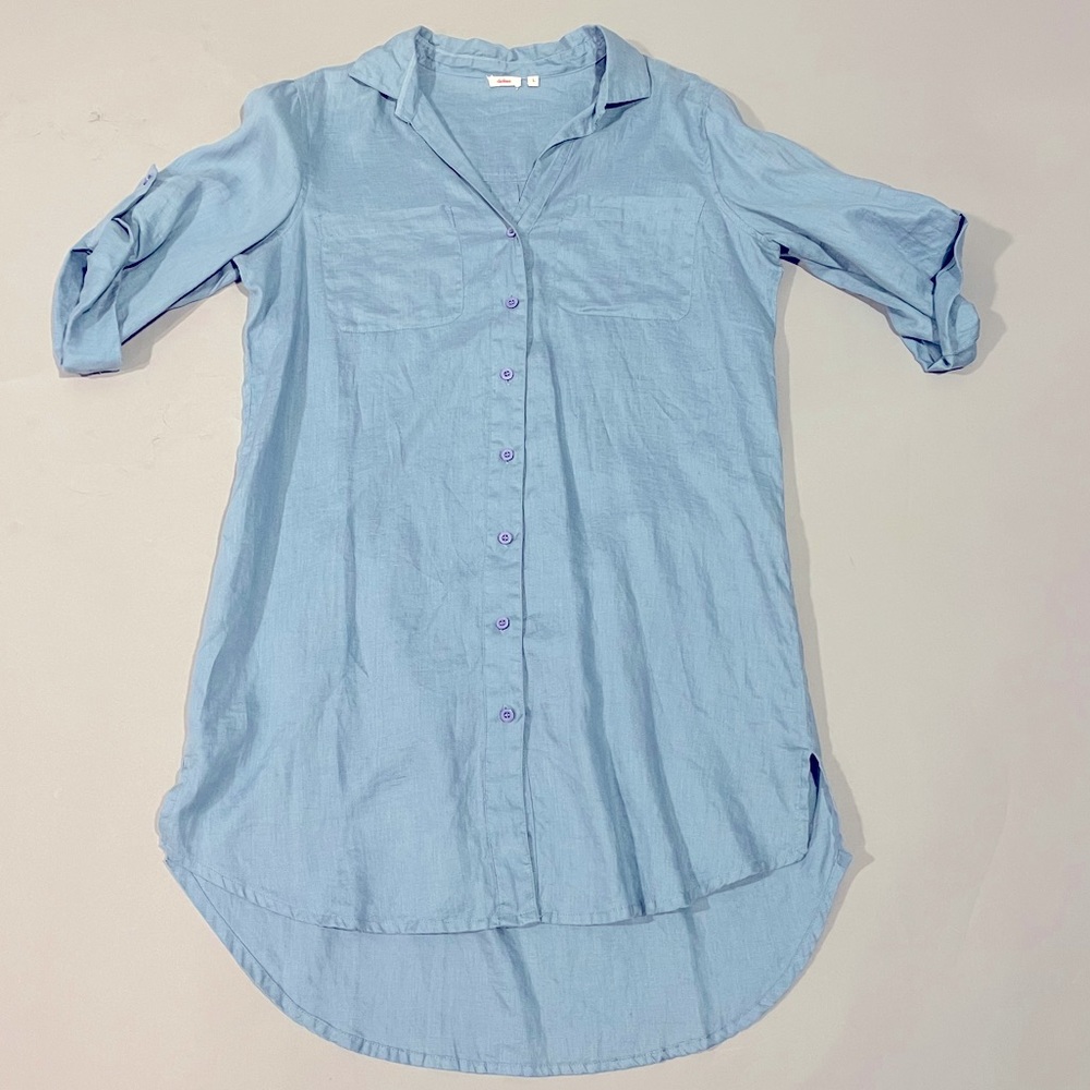 Dolma Long Sleeve Button Down Tunic